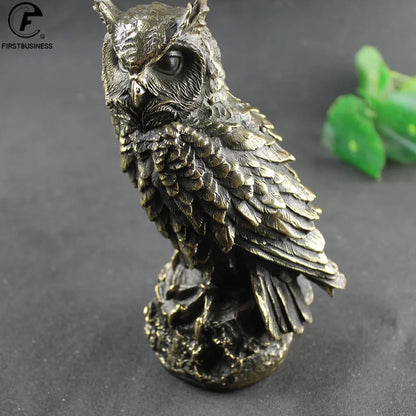 Brass Owl Figurine