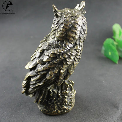 Brass Owl Figurine