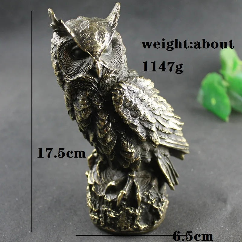 Brass Owl Figurine