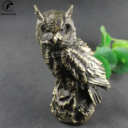 Brass Owl Figurine