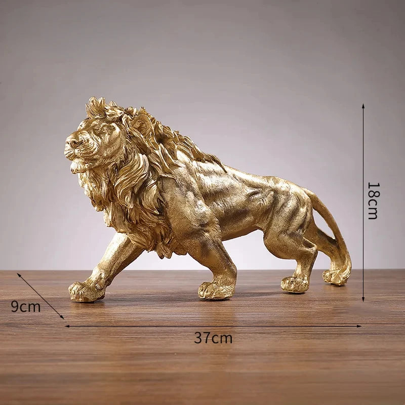 Golden Lion Statue