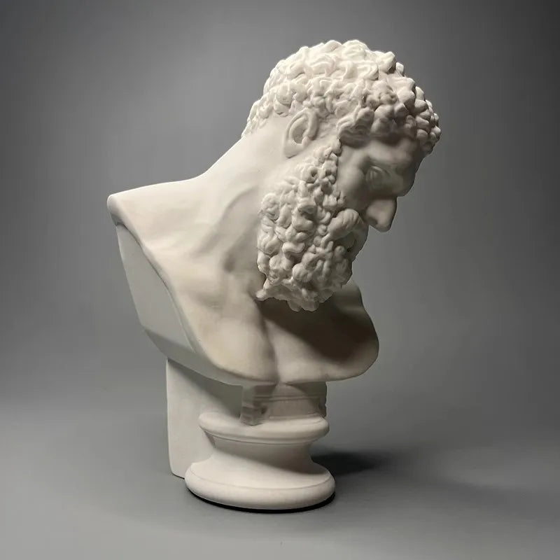 Hercules Head Sculpture