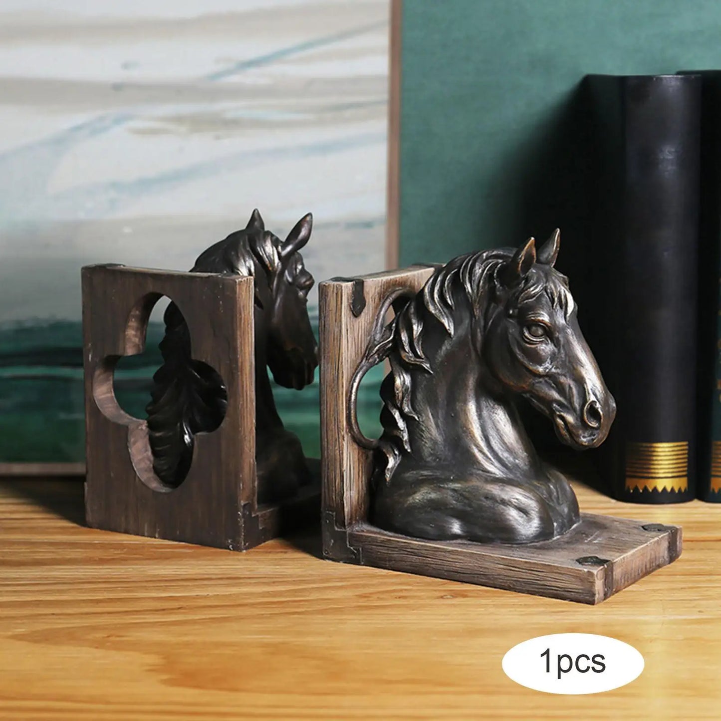 Horse Head Bookend