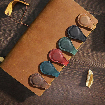 Magnetic Leather Bookmark