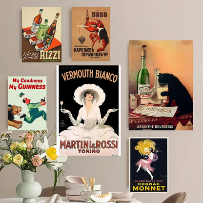 Vintage Drinks Advertising Poster