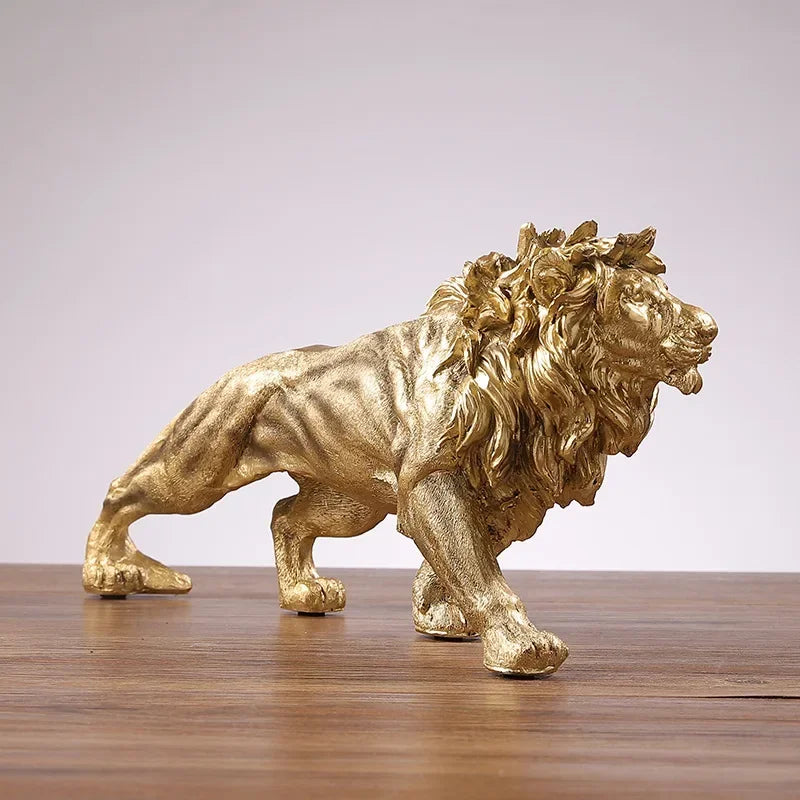 Golden Lion Statue