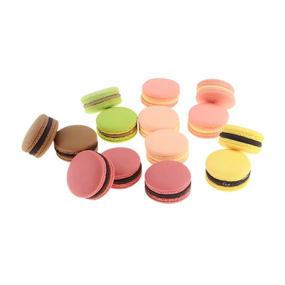 Artificial Mini Macarons - 10 pcs