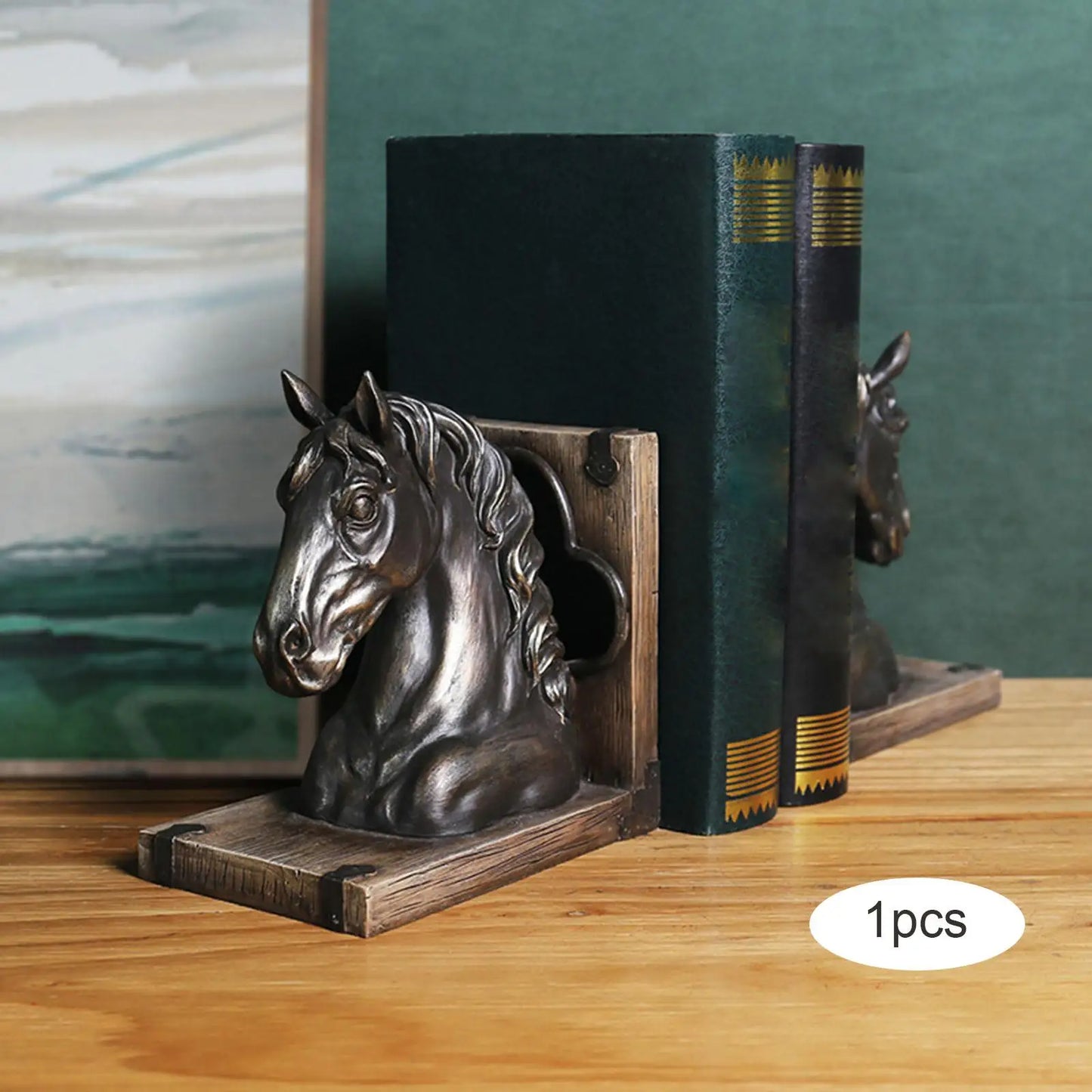 Horse Head Bookend