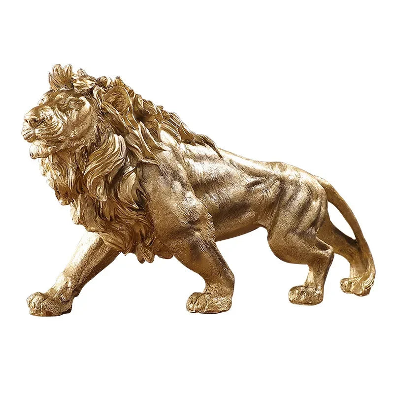 Golden Lion Statue